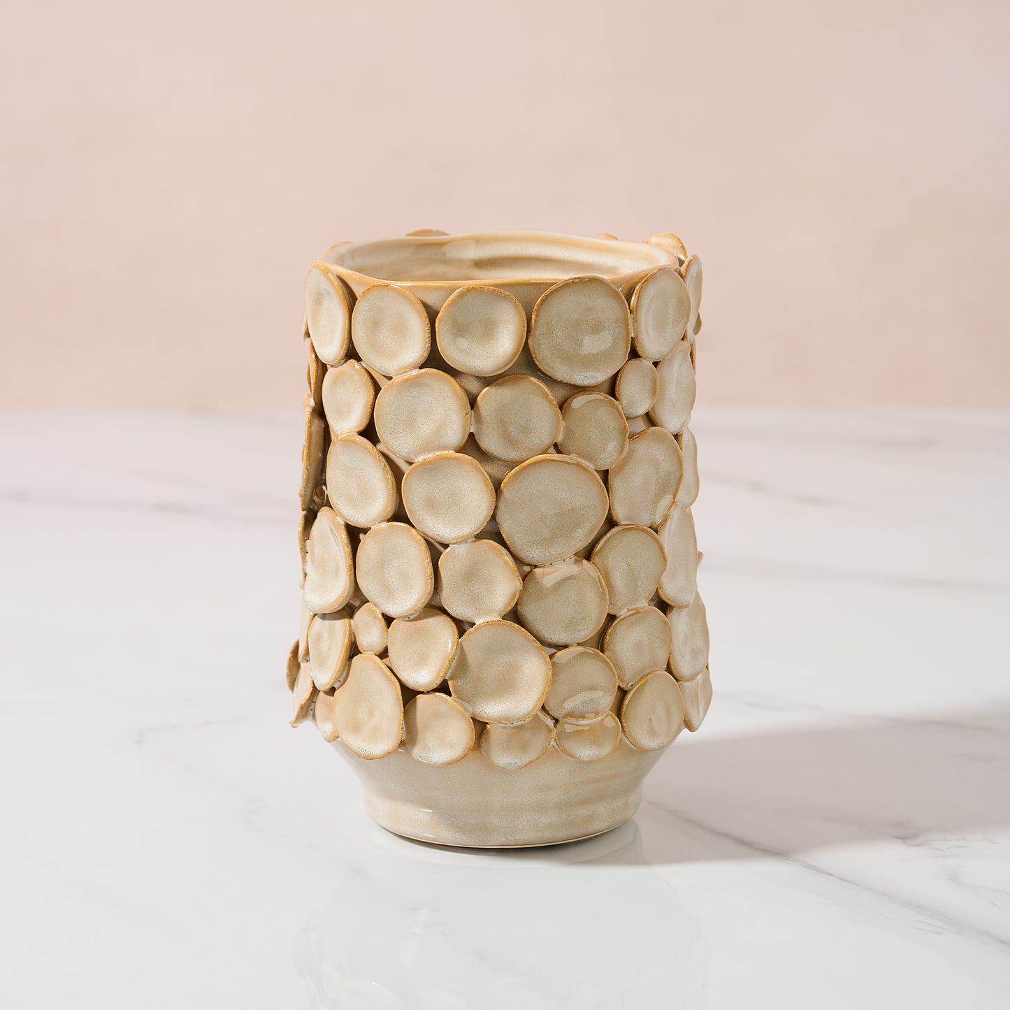 Beige bubble vase