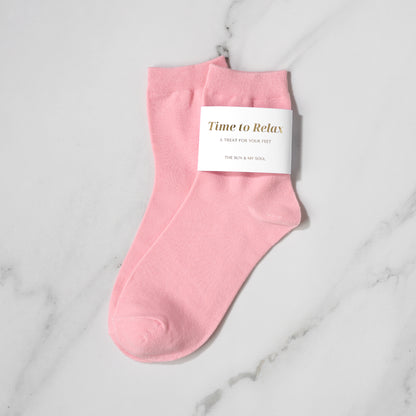 Cotton socks (pink)