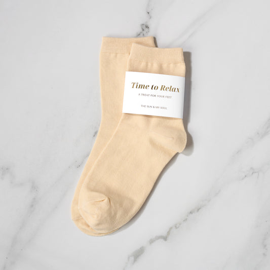 Cotton socks (beige)