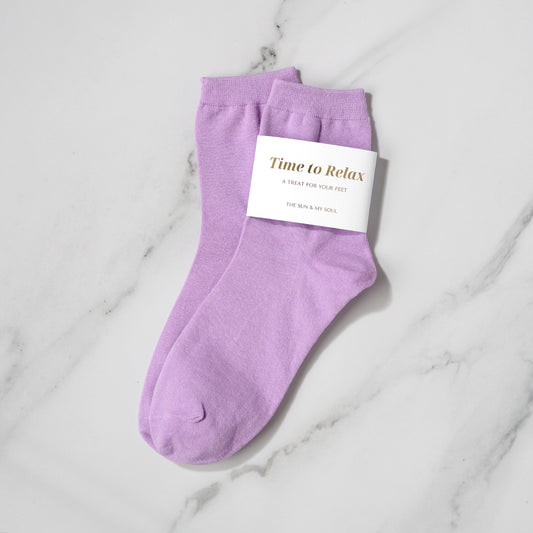 Cotton socks (purple)