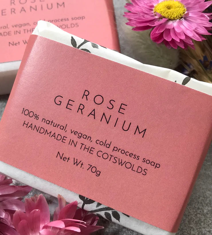 Handmade soap (rose geranium) - Kitty & Rose