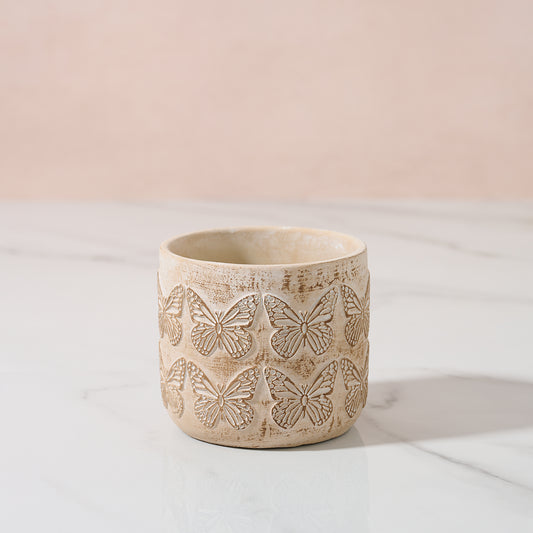 Butterfly plant pot