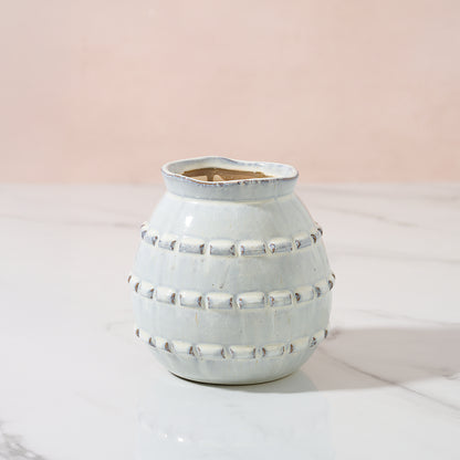 Grey decorative vase