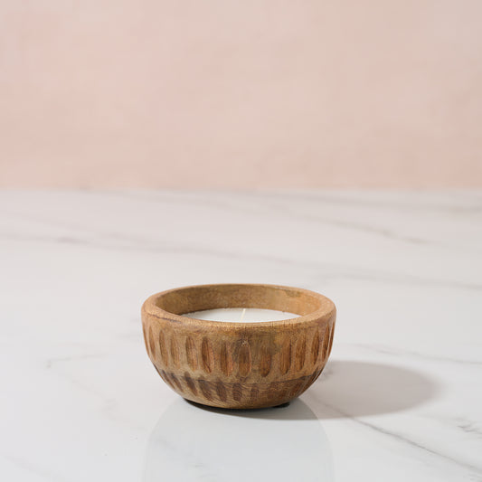 Wooden candle
